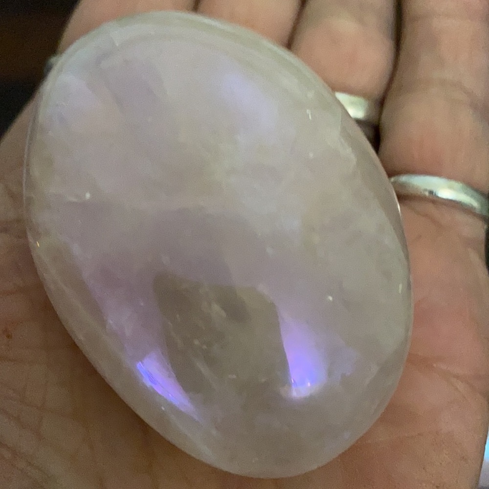 Stunning aura quartz palm stones - 2-3” ea - Picture 5 of 5